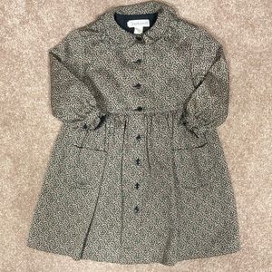 Cacharel floral Daisy print coat dress Peter pan ruffle collar size 2